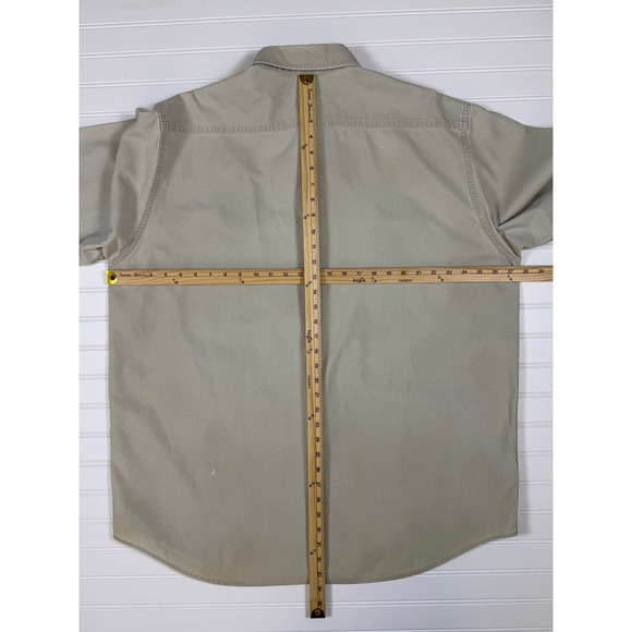 Carhartt Heavyweight Canvas Work Shirt Relaxed Fit Button Front - READ FLAWS - Picture 6 of 16